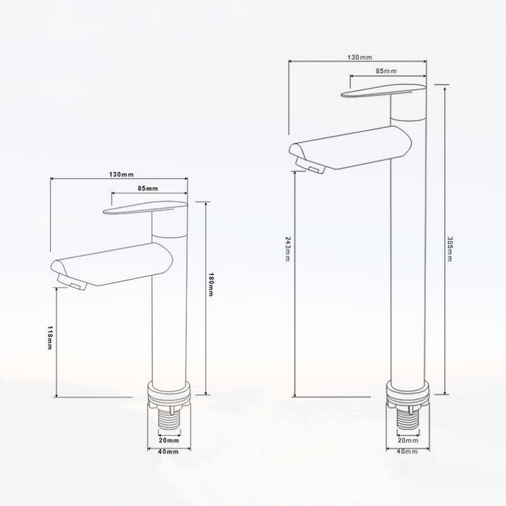 Un robinet lavabo bicolore au design moderne et raffiné. Courbes arrondies et finitions géométriques se fusionnent pour un look audacieux et luxueux. Disponible en deux tailles, ce robinet s'adapte à tous les espaces de salle de bain.